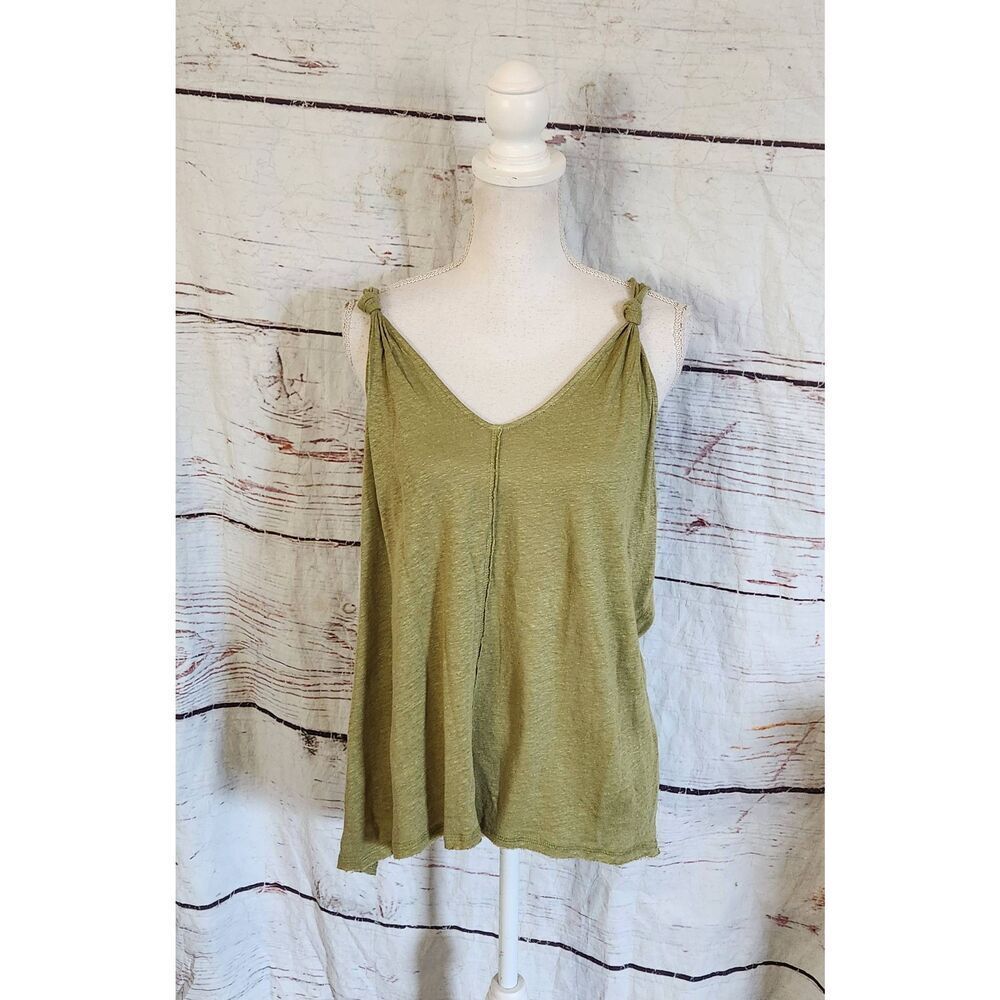 Sundance Linen V Neck Tank Size Medium